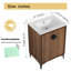  Ensemble de meuble-lavabo autoportant avec lavabo 24 po / 30 po Abelardo-1001197641