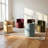 Velvet Rolling Barrel Armchair with Wheels-998789976