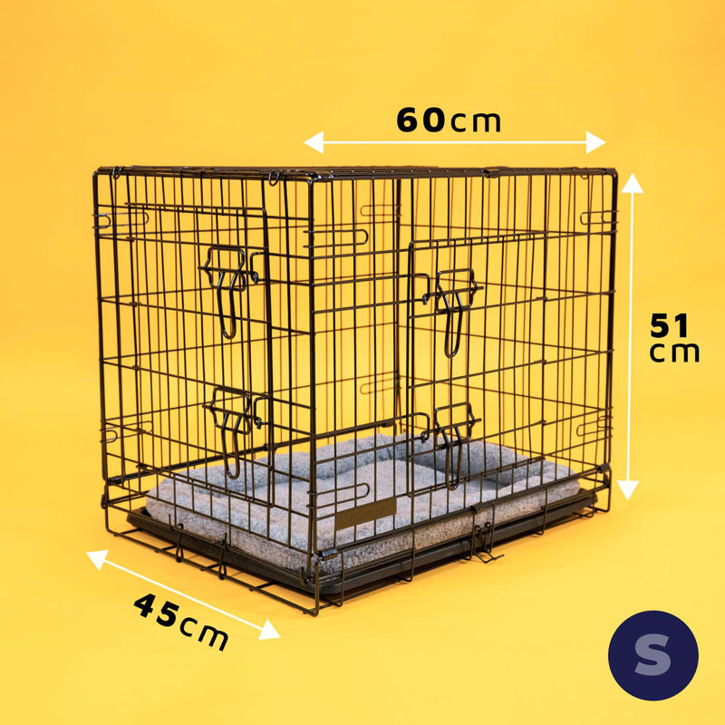 Foldable Pet Cage, 51cm H x 60cm W x 45cm D
