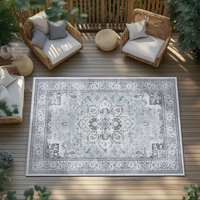 Tapis rétro rétro antidérapant lavable à la machine - Tapis léger à poils courts pour le salon, la chambre à coucher, la salle à manger, le bureau personnel à l'intérieur, le dortoir - tapis, gris