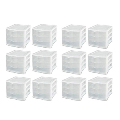 Portable 3 Drawer Storage Chest