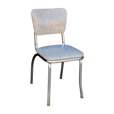 Chaise de salle à manger rembourrée rétro
