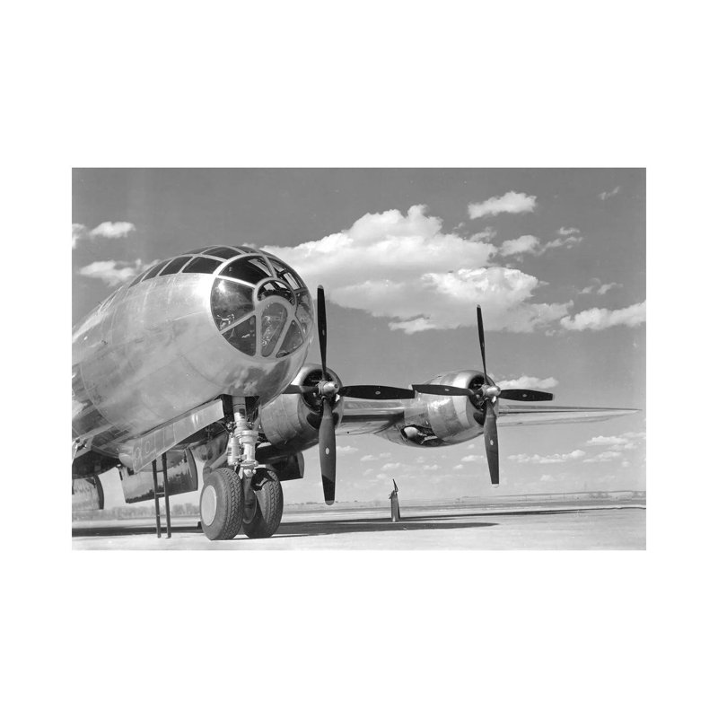 A US Army Air Forces B-29 Superfortress Bomber Aircraft by Stocktrek Images - Wrapped Canvas Print, 20.32 cm H x 30.48 cm W