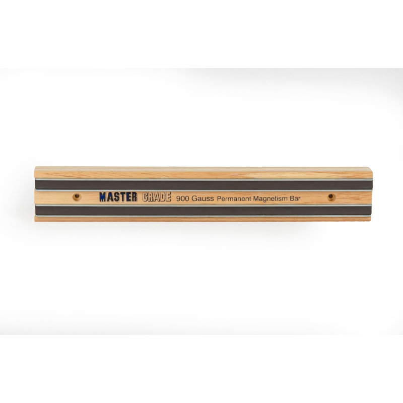 Barre à couteaux magnétique Master Grade, porte-couteaux magnétique pour fixation murale, bande magnétique en bois multi-usage, 900 gauss 2 po x 12 po