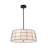 4-Light Modern Farmhouse Drum Pendant with Acrylic Diffuser