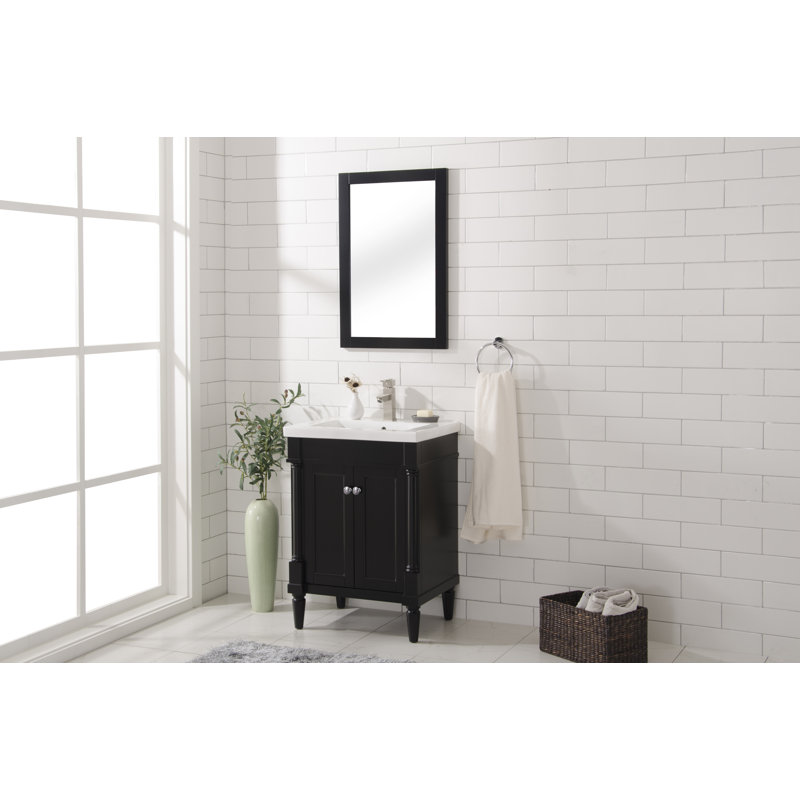 Ensemble de meuble-lavabo simple 24 po Jaida, Espresso