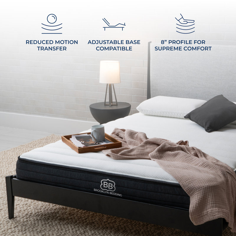 Twin 8" Gel Memory Foam Hybrid Mattress