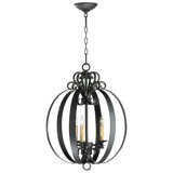 Julian 3 - Light Dimmable Globe Chandelier