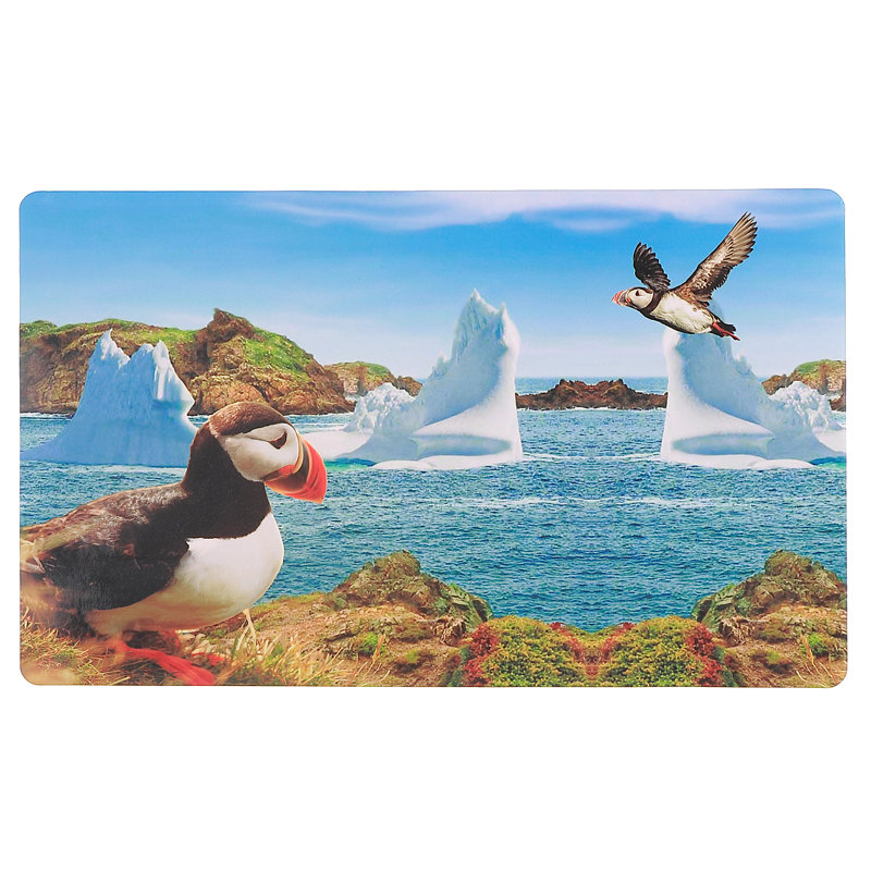 Napperon en plastique Puffin 10,75 x 16,75 - ensemble de 12