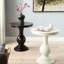 Table d'appoint moderne blanche moderne avec piédestal pour décoration de salon