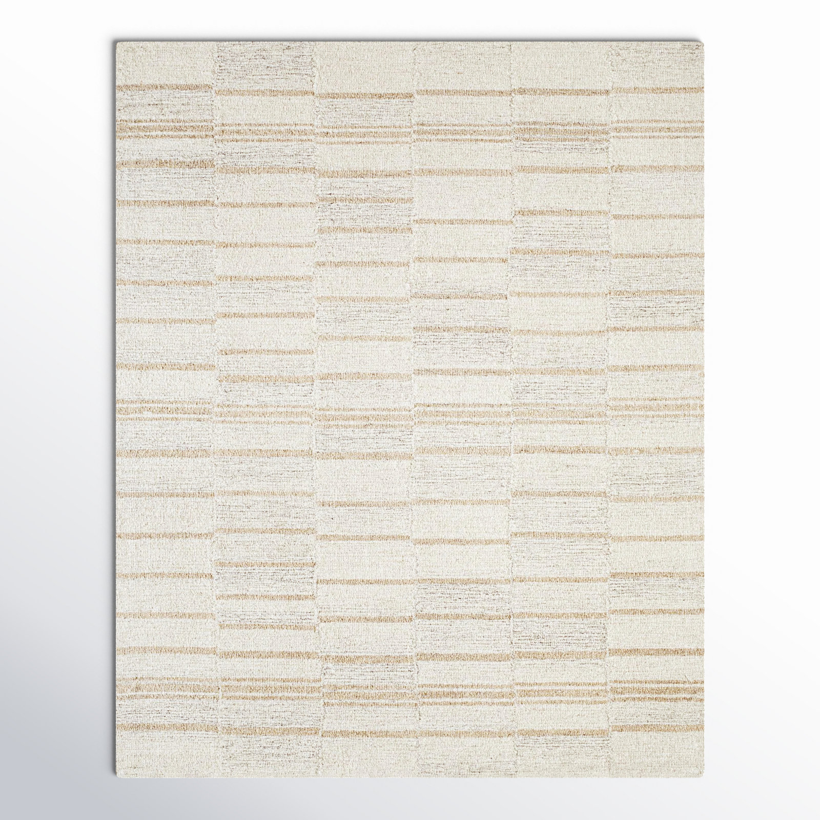 Demie Hand Tufted Wool Abstract Area Rug, Rectangle 8' x 10'