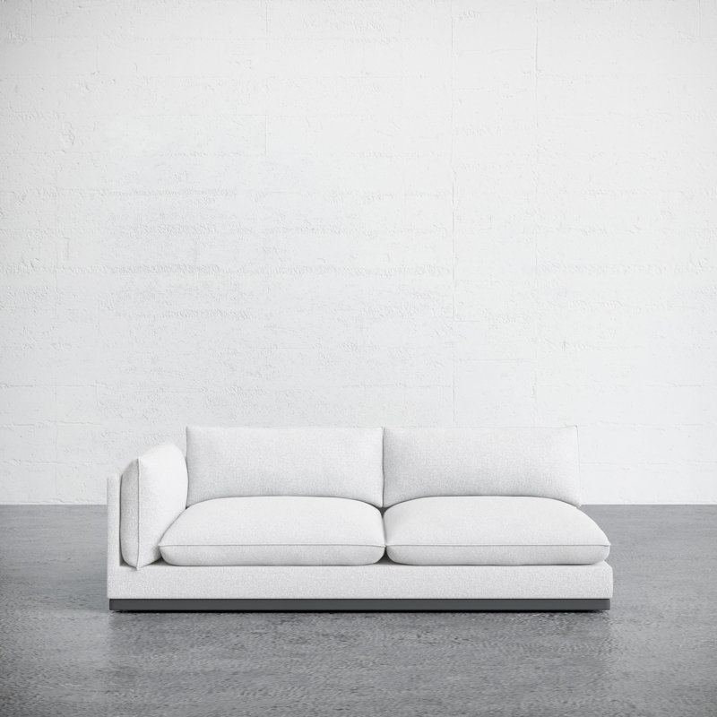 Camden Sofa, White Polyester