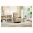 Upholstered Swivel Glider Rocking Chair-1469234373
