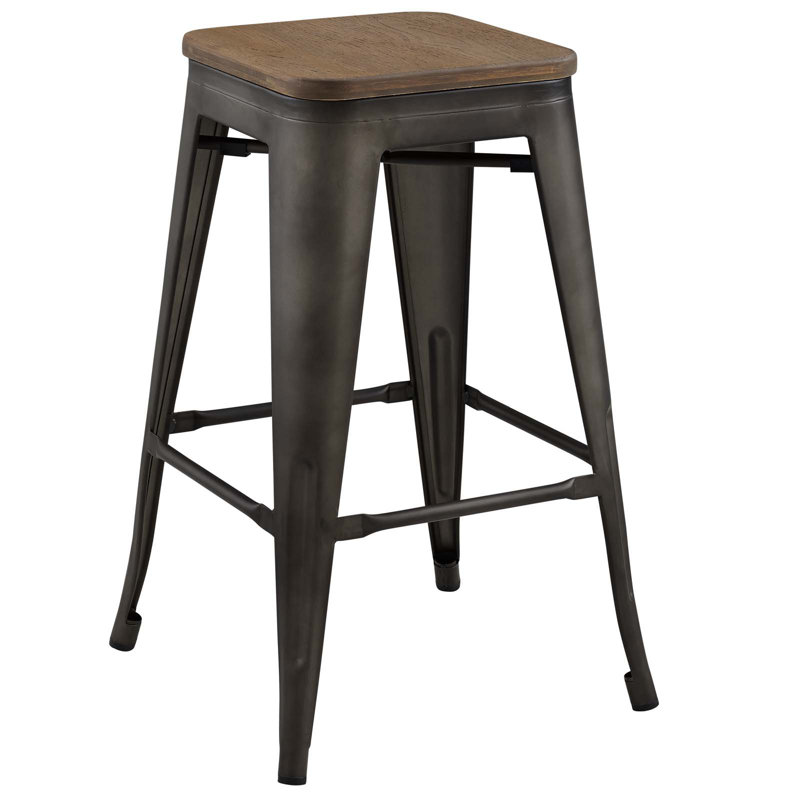Tabouret Modway Promenade, Brun, Tabouret de bar (siège d'une hauteur de 30 po)