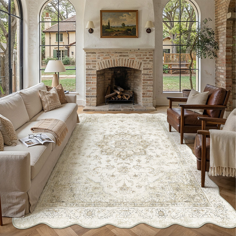 Tapis oriental lavable à la machine Stella, Rectangle 8'x 10'