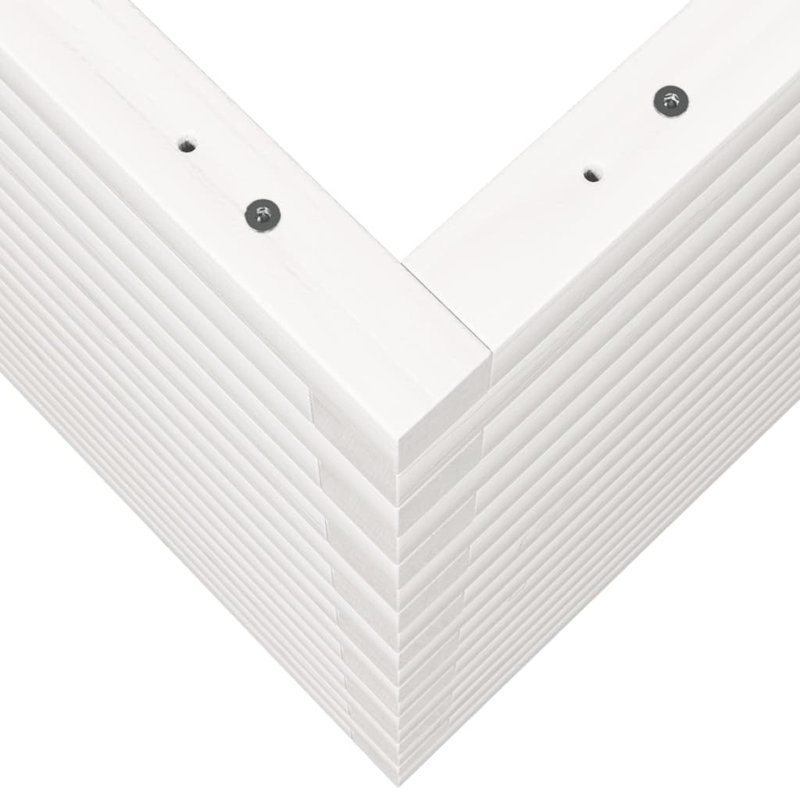 Amiela Planter Box, 68.5cm H x 50cm W x 50cm D, White