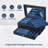 2-layer Jewelry Watch Organizer Box With Mirror