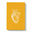 Orange Anatomical Heart - Wrapped Canvas-61877481