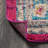 Lathan Bohemian FLAIR Boho Vintage Medallion Pink/Ivory Rug-1158712781