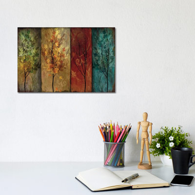 Tree Story Continued by Color Bakery - Wrapped Canvas Painting