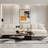 114" L-Shaped Corduroy Sectional Sofa With Bluetooth Speakers, Storage Ottoman, And Multi-Functional Features