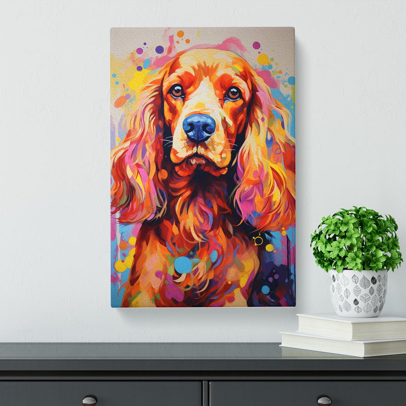 Cocker Spaniel Informel - Print, 50cm H x 35cm W x 3cm D