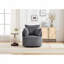 Chaise pivotante rembourrée en velours côtelé-760106811
