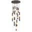 Lustre, 11 lumières, 20 po, bronze Harlow, albâtre-769341609
