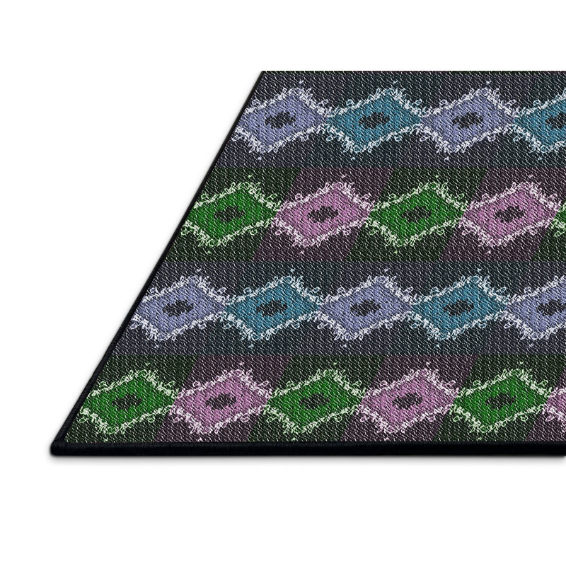 Geometric Indoor Rug, Rectangle 3' x 5'