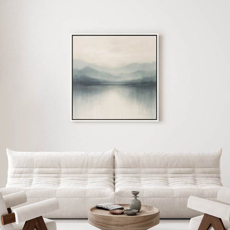 Art mural encadré, rétro, antique, classique pour chambre à coucher - 24 po x 24 po, H 24 po x l 24 po, Blanc