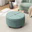 Repose-pieds rond avec rangement en velours Bula-943753749