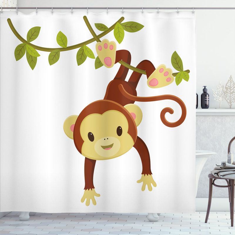 Shower Curtain with Hooks Included, 84"H x 69"W
