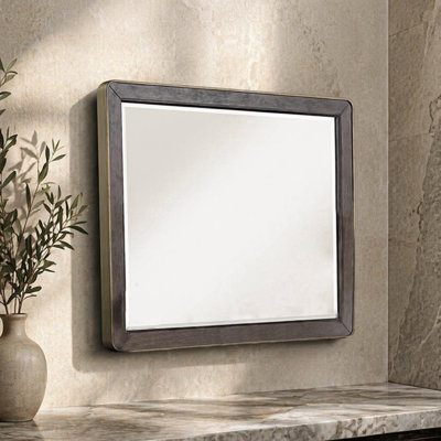 Miroir brun antique