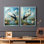 ANIMALS Series CI-Premium, reproduction encadrée prête à accrocher - aucun clou requis - aucun clou requis