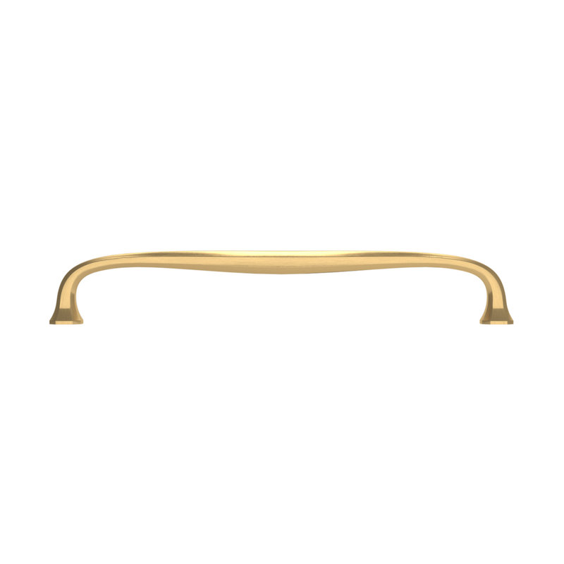 4364 Severin Fayerman B Pull, 12" CTC, Satin Brass
