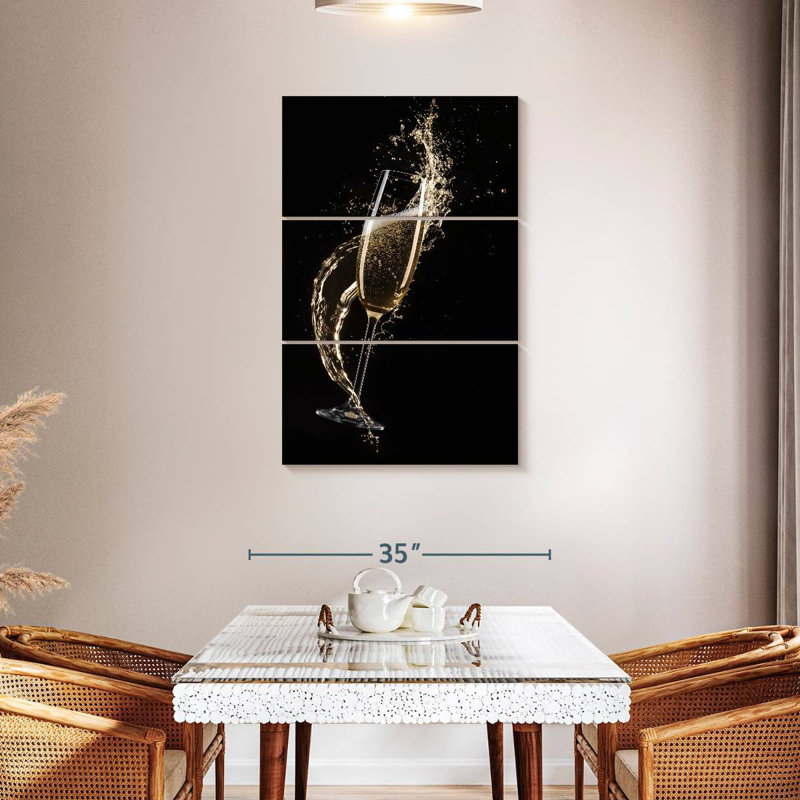 Yarlin Splashing Champagne, 45" H x 28" W