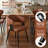 Modern Faux Leather Waterproof Upholstered Dining Chairs Set of 6 with Metal Legs, Mid-Century Kitchen Side Chairs-124571355-124571356
