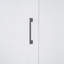 Grand lit escamotable mural avec placard, blanc