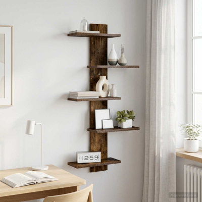  Wall Floating Shelf with Shelf with Storage Engineered Wood Shelves