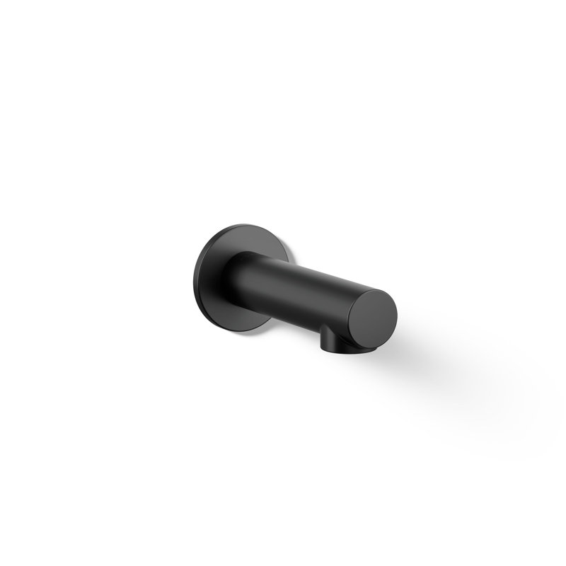 Elate Wall-Mount Bath Spout, Matte Black