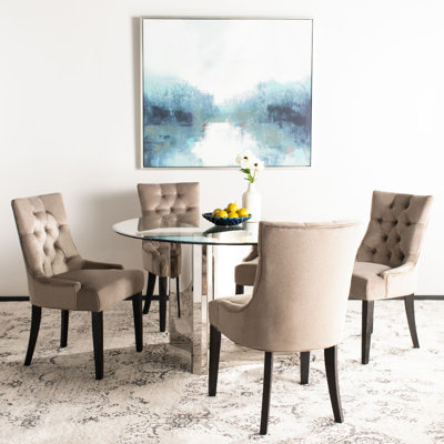 Baumgarten 49.53cm H Tufted Upholstered Parsons Chair