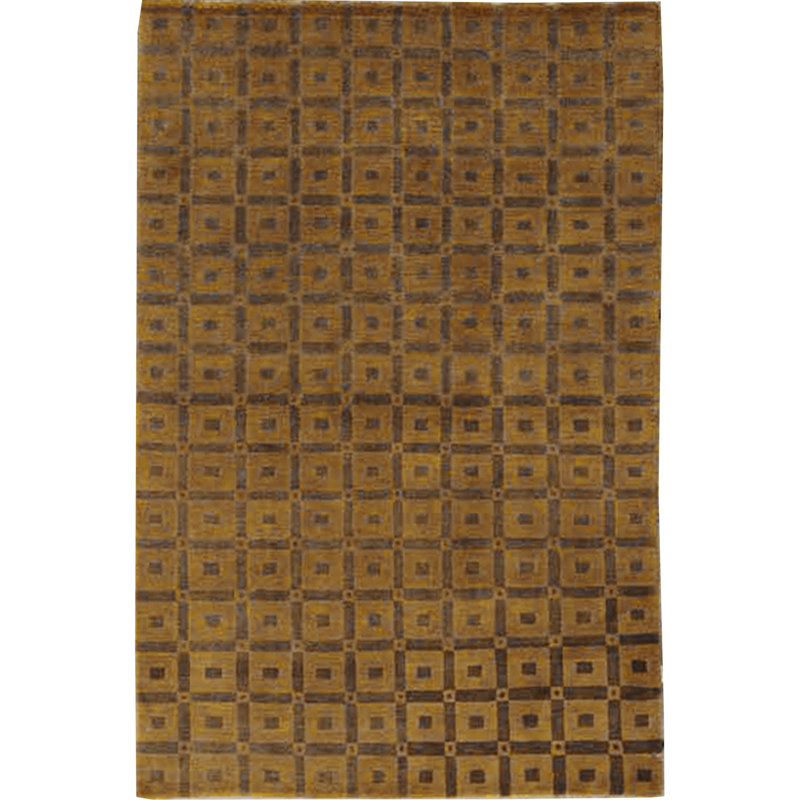 Hand-Knotted High-Quality Brown Area Rug