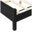 Lit plateforme tapissier en bois massif P 83,8 "x H 45,8" Modern Collection-353512853