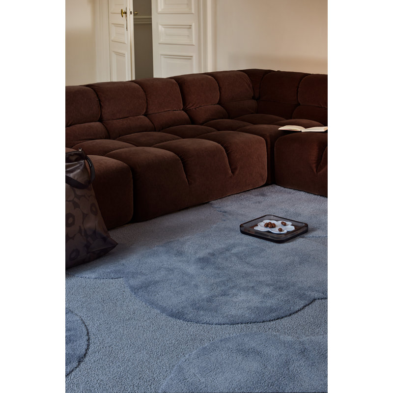 Iso Unikko Dusty Blue | 132308, Rectangle  8'2" x 11'6"