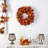 Maple Leaves, Pumpkin, Pinecone and Berries Wreath