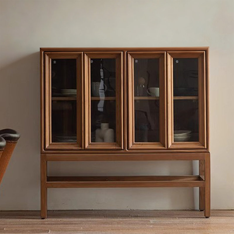 Retro Walnut Solid Wood Sideboard
