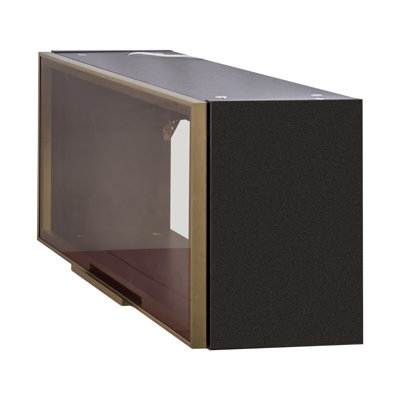 Led Floating Bathroom Cabinet, Wall-Mount Storage Cabinet With Glass Lift-Up Door