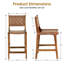 Tabouret de comptoir 24 po Dolora-1074031686-1074031687