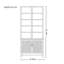 Vitrine simple américaine de style américain