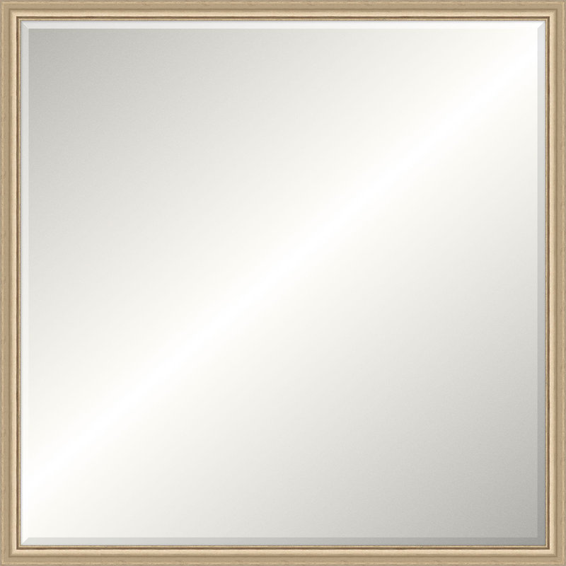 Chamblee Solid Wood Mirror, Square, 25.5" x 25.5"